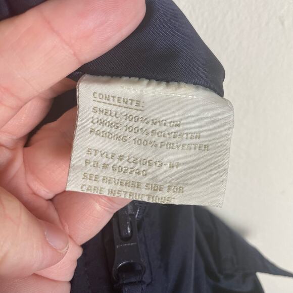 London Fog Kids Size 4 Snow Bib Overalls Front Zip Insulated Ski Pant Navy Blue - Picture 7 of 9